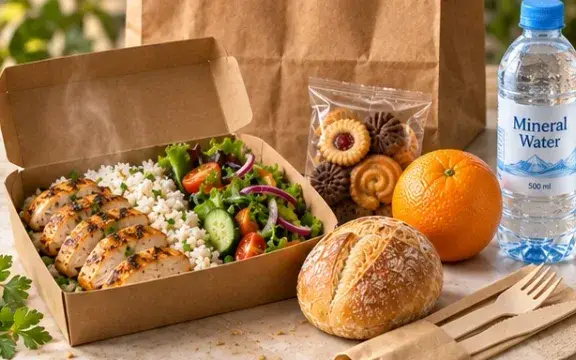 Plateau-repas Exécutif, suggestion de présentation